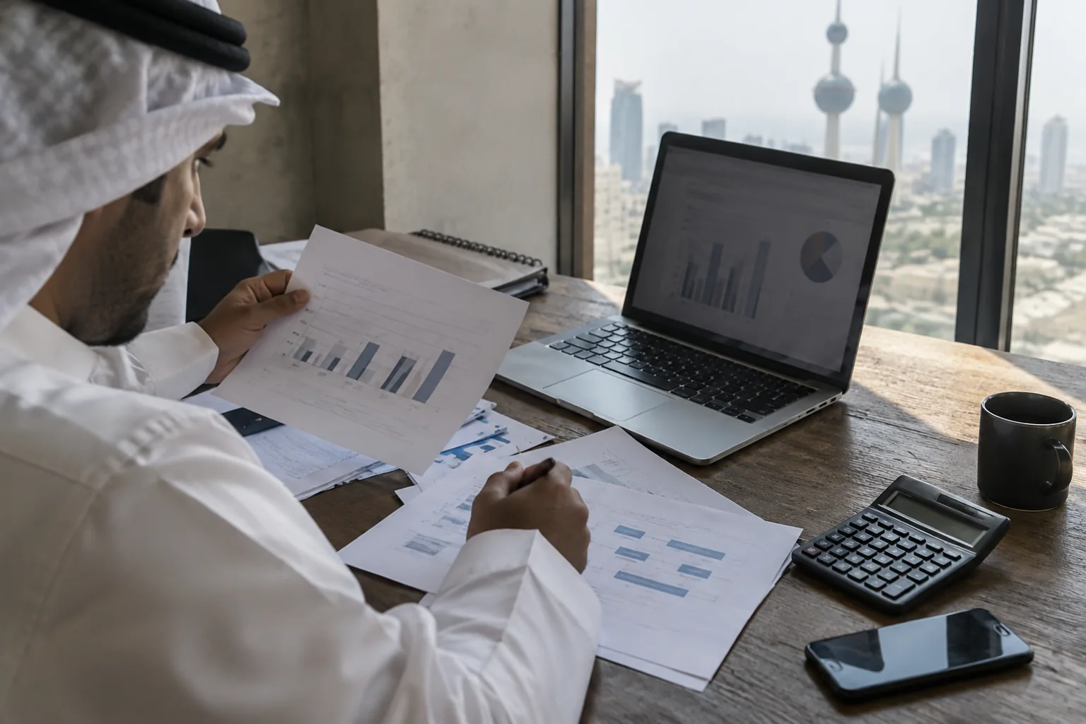 مراجعة ميزانية وملاحظات حملة إعلانية في الكويت