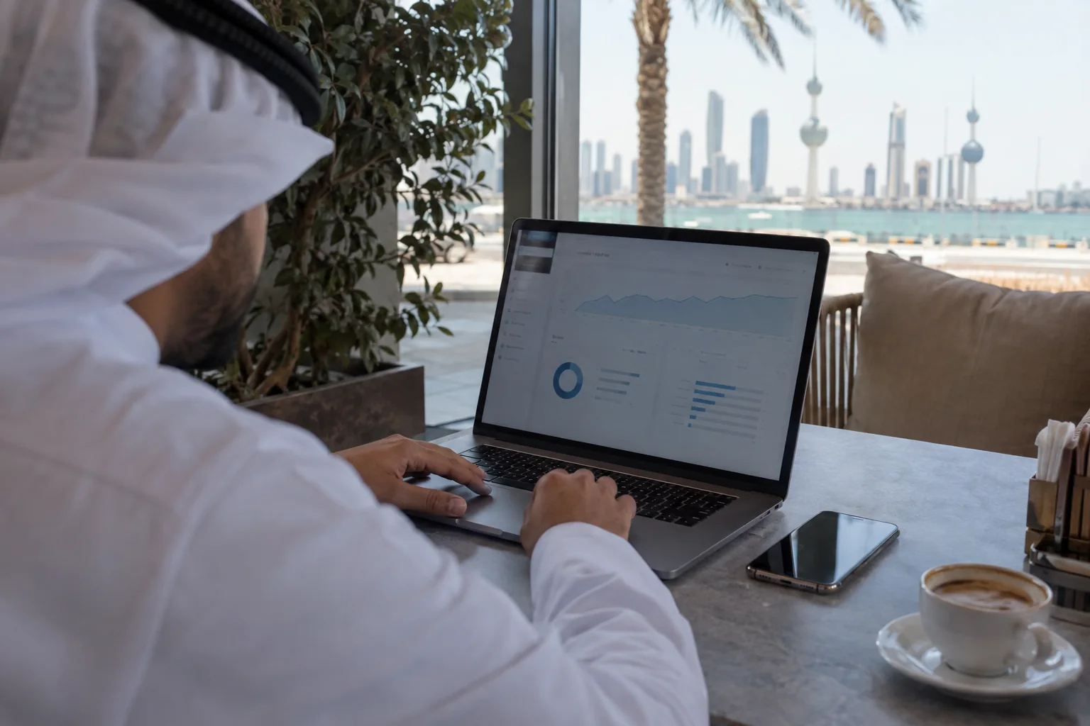 متابعة نتائج حملة إعلانية على الكمبيوتر في الكويت