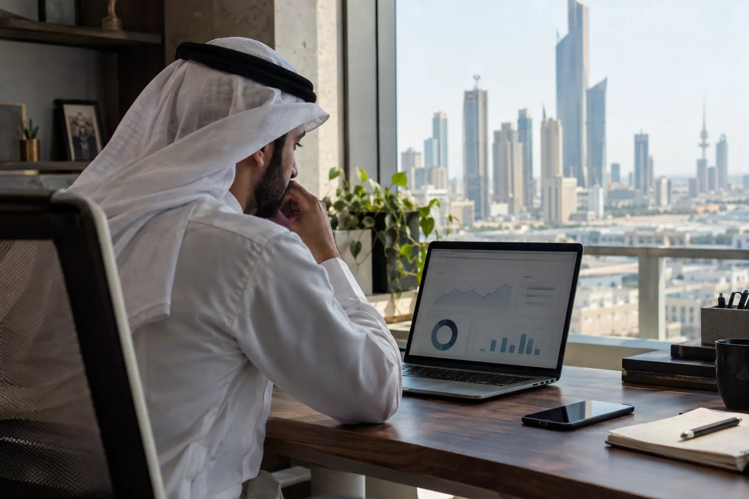 متابعة نتائج حملة إعلانية على الكمبيوتر في الكويت