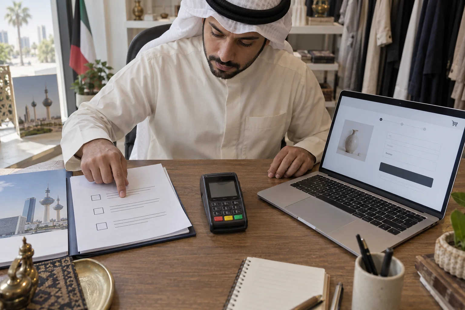 مراجعة أوراق إعداد بوابة الدفع في الكويت